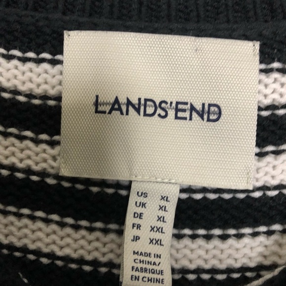 Lands end sweater women’s size XL striped - Picture 2 of 3